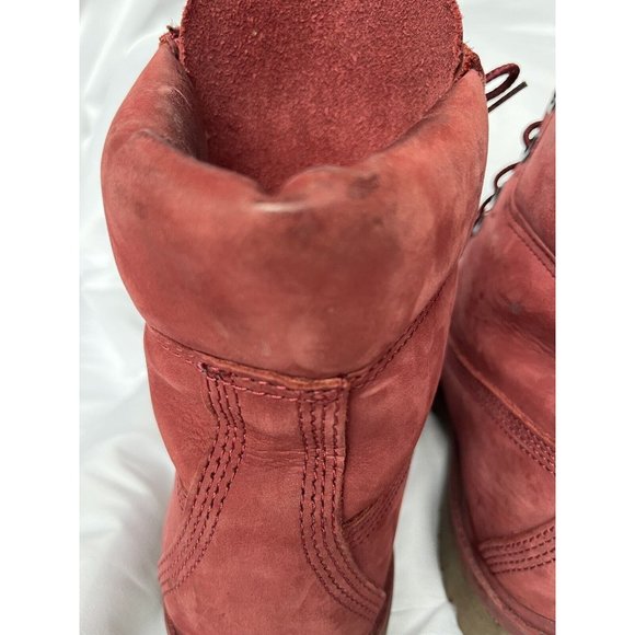Timberland Women's Red Lace-Up Boots - Picture 12 of 16